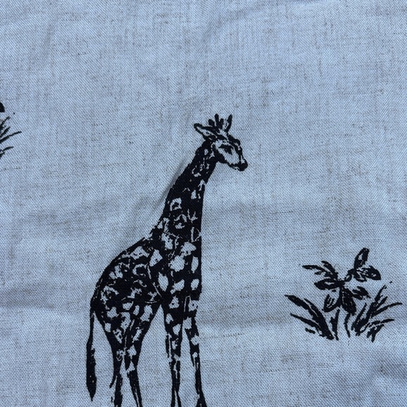 90s vintag Nina Piccalino giraffes maxi dress in Cream and Black fits size M - Picture 4 of 6